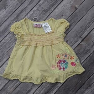 Baby girl young hearts top